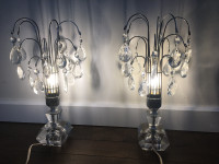 Paire de lampes de chevet vintage