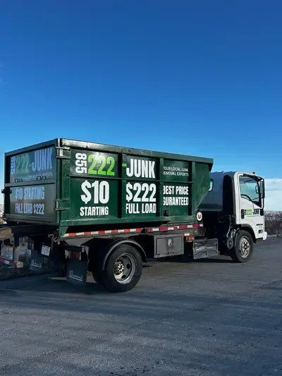 JUNK REMOVAL STARTING AT $10 FULL LOAD $222 , View more