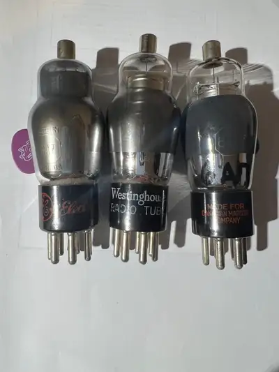 Tubes brand ; GE....Westinghouse...Marconi Frequency Converter for radio Sold as unit at 20$ 2 for 3...