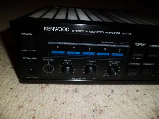 KENWOOD KA-74 INTEGRATED Stereo Amplifier Used, Working in General Electronics in Markham / York Region - Image 9