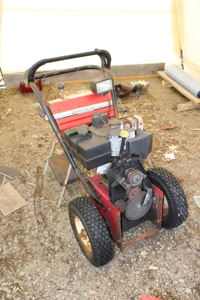 Mastercraft 10/28 snowblower , engine is fine with electric start must take all parts , belts broke