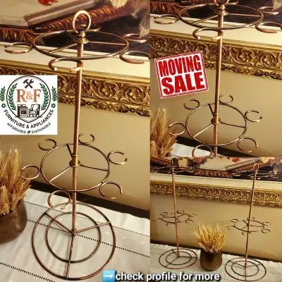 ✳️➡️ 2pcs - GeLive Bronze Tabletop Wine Glass Rack, View more