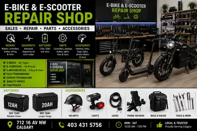 Electric E-Bike, E-Scooter & Electric Motorcycle Repair Batteri, View more