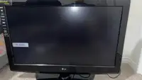 37" LG TV and Apple Media Player