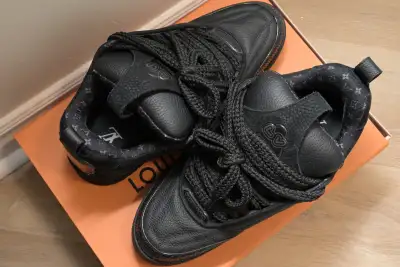 LV Louis Vuitton Black Skate Sneakers, View more