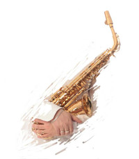 Saxophone player available for special events