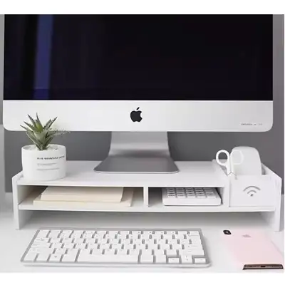 YT Computer Monitor Riser Desktop Organizer Storage Shelves, View more