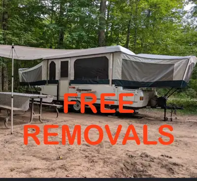 Hello folks We are able to take your unwanted trailers , pop ups , hybrids , small and vintage trail...