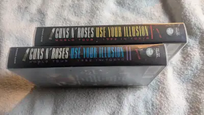 Use your illusion one ans two 10$ each or 15$ both VHS tape +this t- shirts avalible$