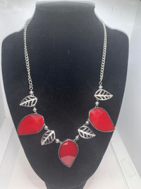 Necklace - Red Stones