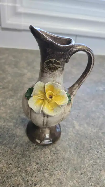 Vintage Capodimonte Italy Mini Pitcher - Nuova / Savastano, View more