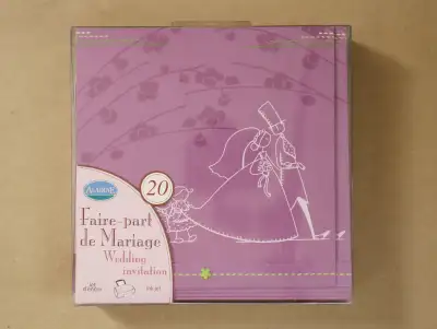 40 Wedding invitation cards and 20 Thank you cards, View more