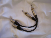 NEUTRIX microphone cable - 1 foot in length