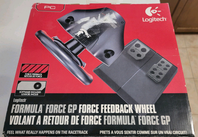 Logitech Force Feedback steering   wheel and pedals in General Electronics in Markham / York Region - Image 3