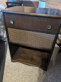 Vintage radio and record player cabinet