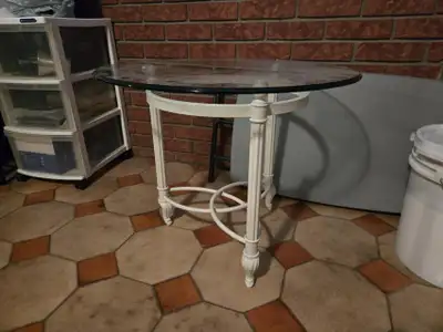 Metal And Glass Side Table, View more