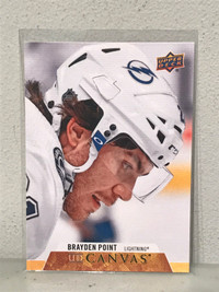 Brayden Point Upper Deck Canvas Hockey Card Tampa Bay Lightning