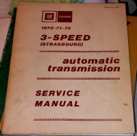 1970-72 3 Speed STRASBOURG Transmission Service Manual
