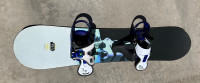 Kids Burton Star Wars snowboard and bindings 120cms