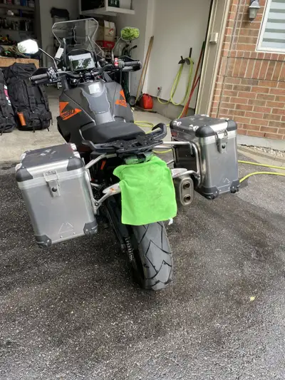 KTM Powerparts Touratech Case Carrier 45L and 31L, both in mint condition, bought new in Oct 2024 fo...