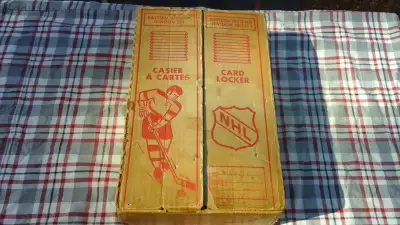 I have for sale a 1974-75 OPC cardboard hockey card storage locker/box. It was available from OPC by...