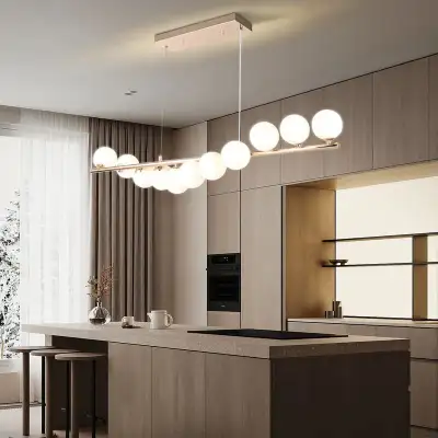 Modern Gold 11-Light Globe Chandelier, View more