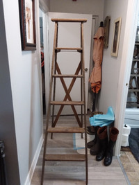 Great shape old wooden  ladders