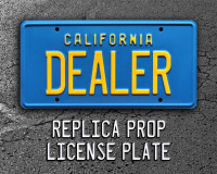 80s DeLorean Poster | California | DEALER | Metal License Plate
