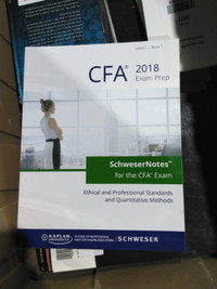 SchweserNotes for CFA Exam 2018 Level 1 Book 1