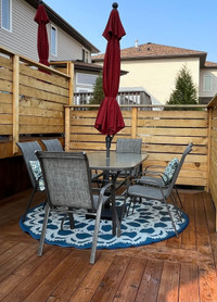 Pending.  Patio table and 6 chairs