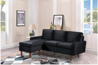 Velvet 3 seater love seat sectional sofa couch