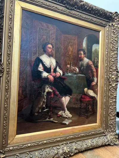 Amazing Very Old Painting Oil on Canvas, View more