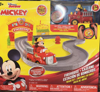 sams west 5.5 RC Mickey Firetruck Track Set Mickey Mouse