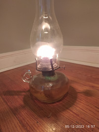 Hurricane Lamp.