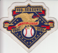 2001 American League 100 Seasons Blue Jays Team Jersey Patch