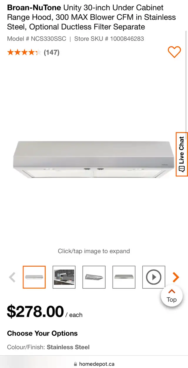 range hood in Stoves, Ovens & Ranges in Markham / York Region - Image 3
