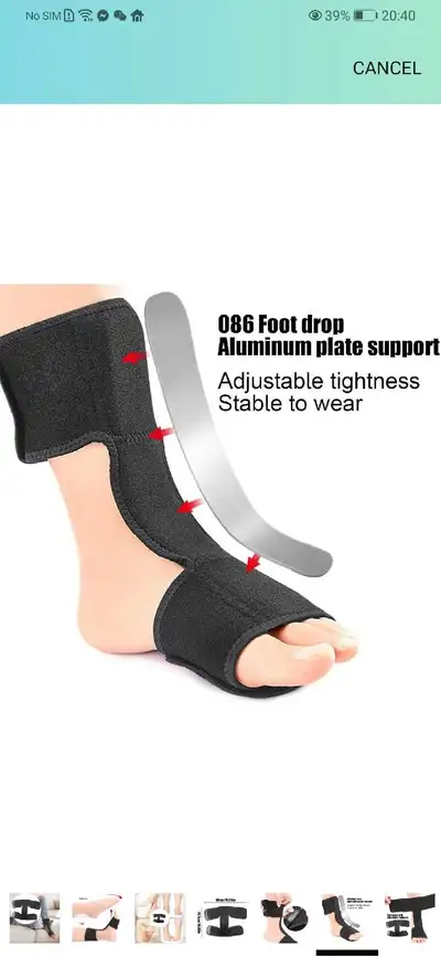 Drop Foot Brace for Walking,Foot Support Adjustable Foot Drop, View more