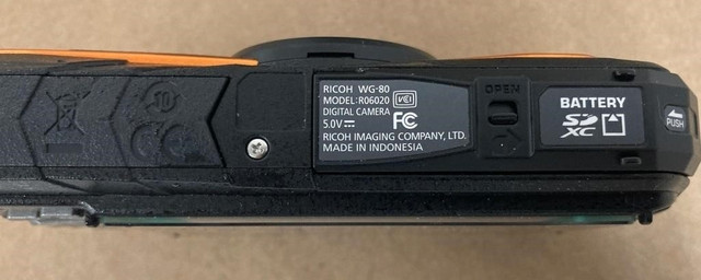 RICOH WG-80 ORANGE WATERPROOF DIGITAL CAMERA SHOCK&FREEZE PROOF in Cameras & Camcorders in Hamilton - Image 4