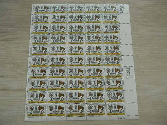 US Stamps - Progress in Electronics - full sheets65126295568642120