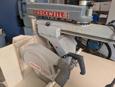Vintage Beaver Radial Arm Saw, View more