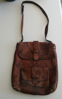 sac en cuir vintage