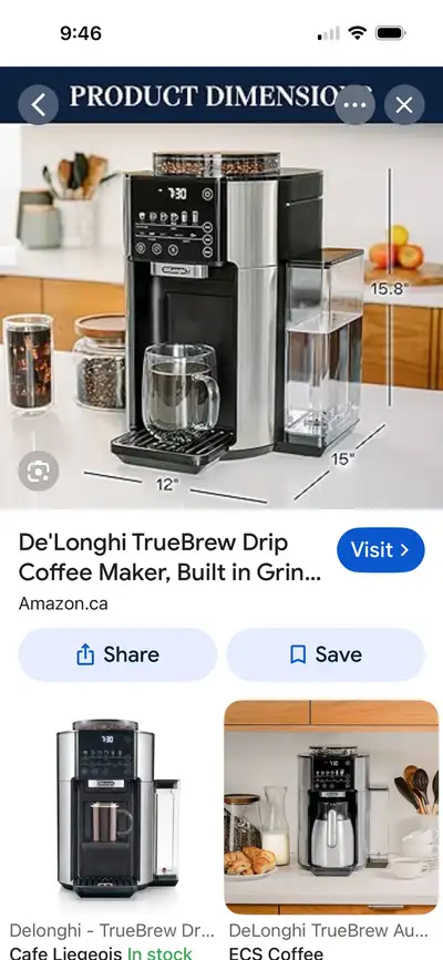 Delongni True Brew Coffee Maker, View more