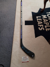 Wendel Clark Signed Hockey Stick 