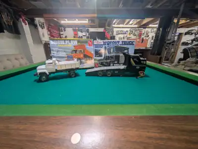 Both these trucks are started but unfinished projects. These chassis are both all steel rails, axles...