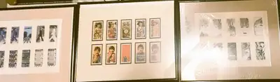 ARTFULLY FRAMED BEATLES ALBUM COVER PRINTS: ABBY ROAD REVOLVER SARGENT PEPPER EACH FRAME MEASURES 11...
