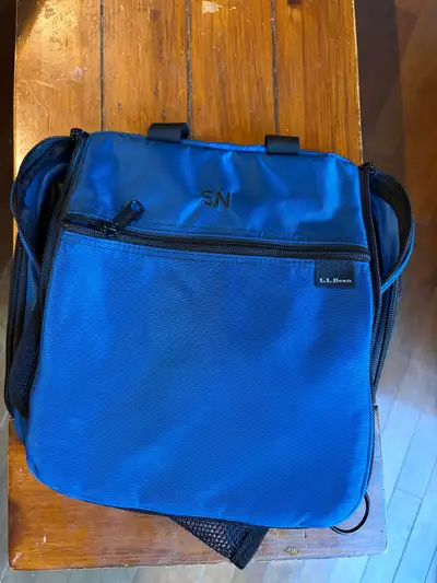 Eddie Bauer blue toiletries bag for travel. New, never used.