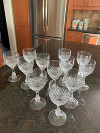 Vintage Cristal d'Arques - Durand Wine Glasses