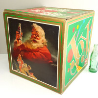 Coca-Cola Christmas Santa Claus Cardboard Display Box
