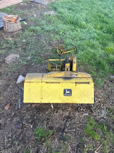 36” John Deere tiller for lawn tractor Teeth in good shape Came off John Deere 112 $200