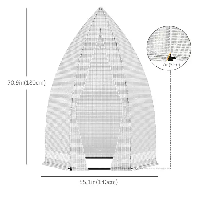 55" x 55" x 71" Greenhouse, White Color  in Other in Markham / York Region - Image 4